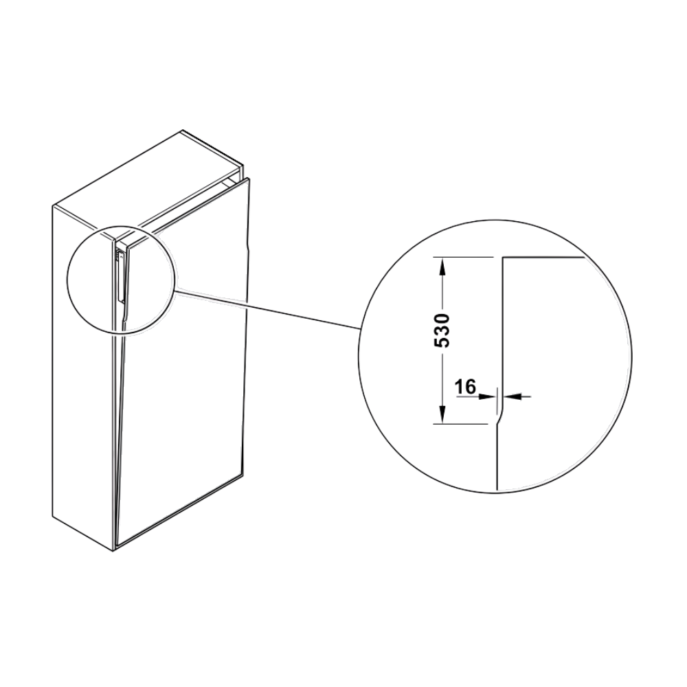 Bộ phụ kiện giường gấp Hafele lắp dọc có chân đỡ angular TELELETTO 1600x2000 mm 271.91.520