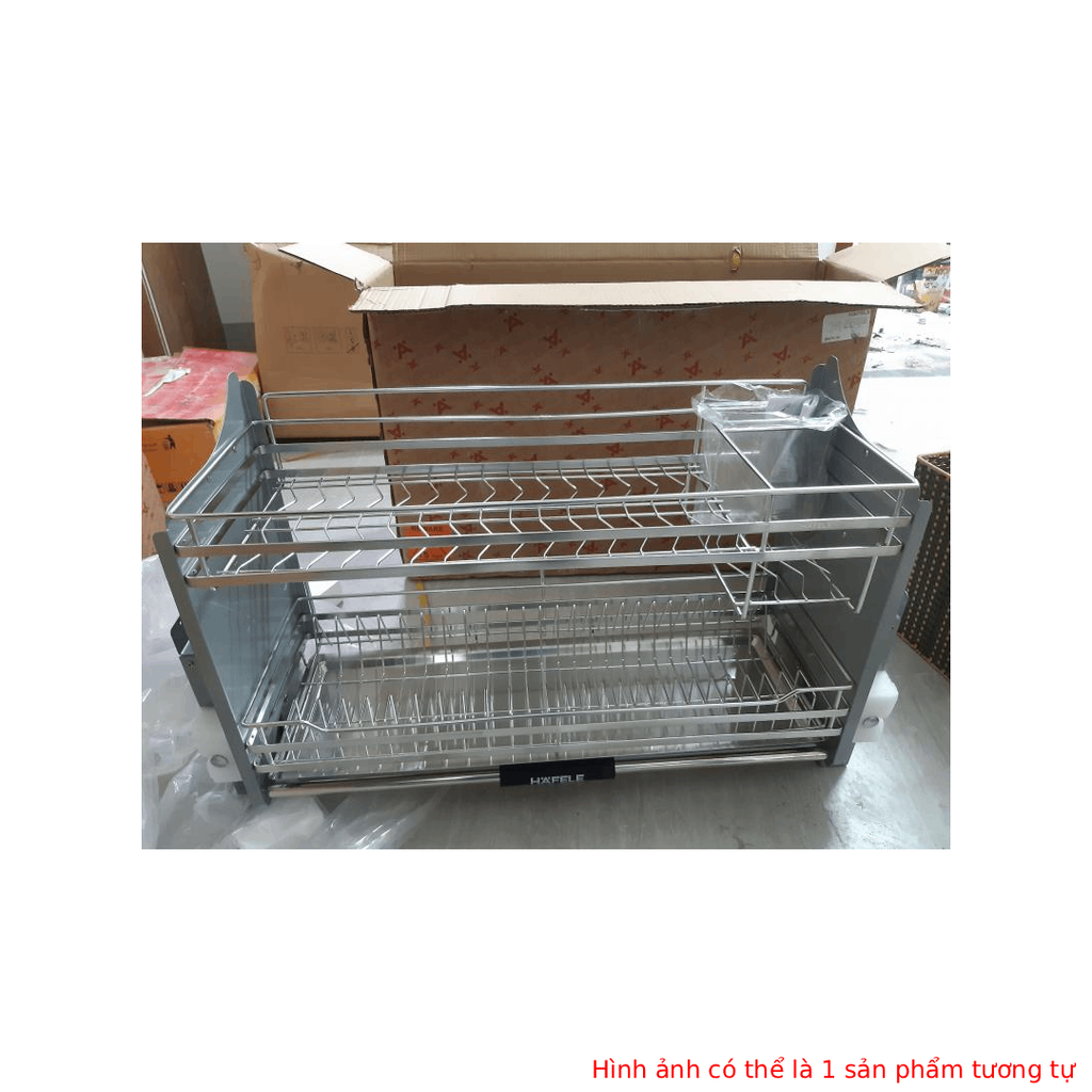 Giá bát nâng hạ Hafele kèm ống đựng đũa 800mm 504.76.142