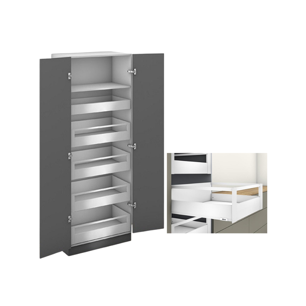Tủ đồ khô 2 cánh Blum SPACE TOWER MERIVOBOX, màu trắng 470M50B0SST 3348187