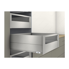 Ray hộp âm Blum MERIVOBOX IR3, chiều cao E, màu xám nhạt 470M5002SIA-02 6324085