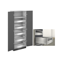 Tủ đồ khô 2 cánh Blum SPACE TOWER MERIVOBOX, màu xám nhạt 470M50B0SST 6721910