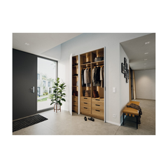 Phụ kiện cửa trượt xoay giấu cánh Hafele SLIDO F-PARK71 25B, 1 cánh, ray dài 340mm 408.25.000