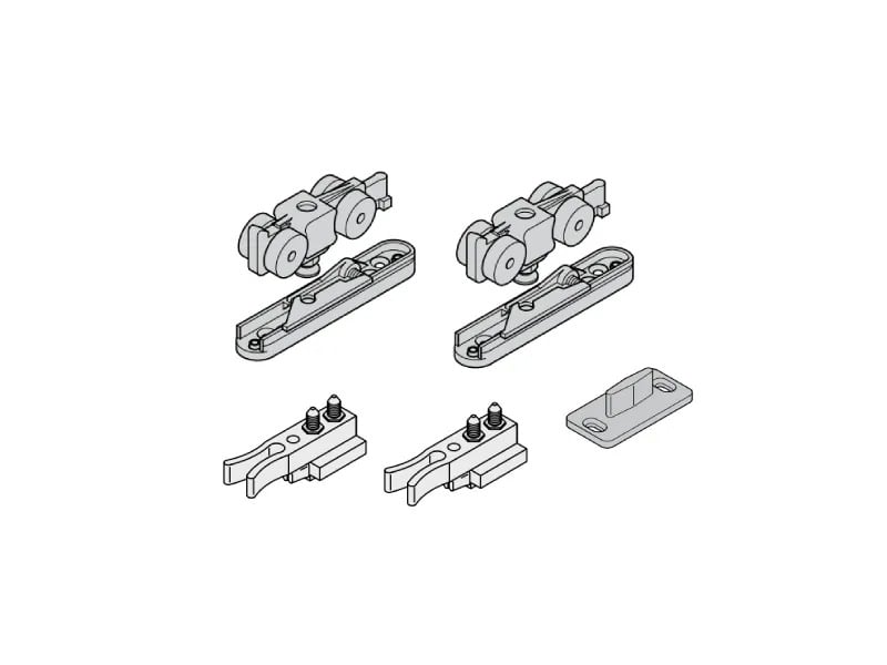 Bộ phụ kiện cửa trượt SLIDO CLASSIC 250-O (250kg) Hafele 942.34.003