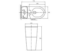Bồn cầu một khối Hafele 708x370x711mm 588.82.439