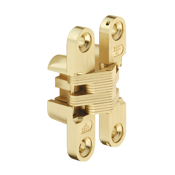 Bản lề âm màu mạ đồng cho cửa gỗ dày 28 - 34 mm Hafele 341.07.554