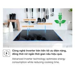 Bếp từ Hafele 3 vùng nấu HC-I60371B 536.61.718