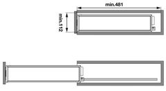 Kệ gia vị chai lọ Kessebohmer màu Crom 150mm 545.61.028