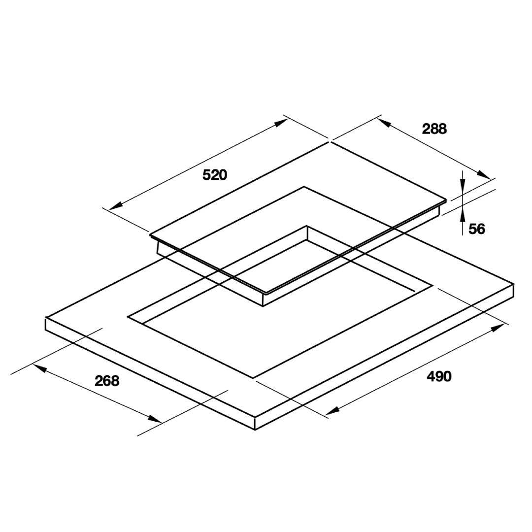 Bếp từ Domino Hafele HC-I3021B 536.61.930
