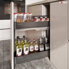 Rổ gia vị chai lọ Hafele baseAGENT 200mm 545.14.322