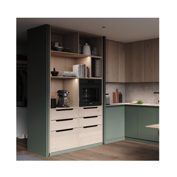Bộ phụ kiện cửa mở xoay Hafele HAWA CONCEPTA III 35 cánh, lắp trái, cánh nhấn mở, chiều cao cánh 1900-2700 mm 408.30.716