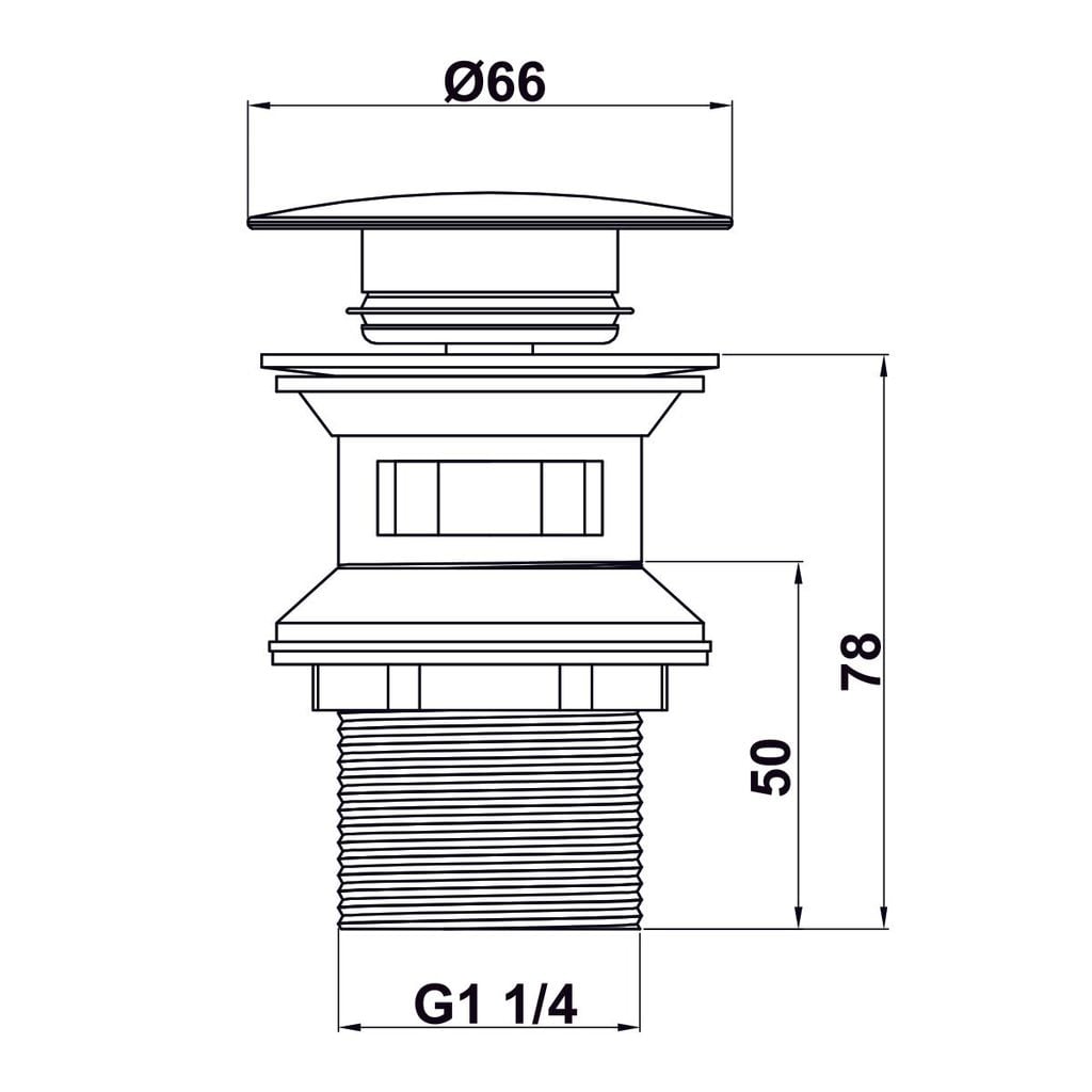 Bộ xả pop-up DIY có xả tràn Hafele 495.61.976