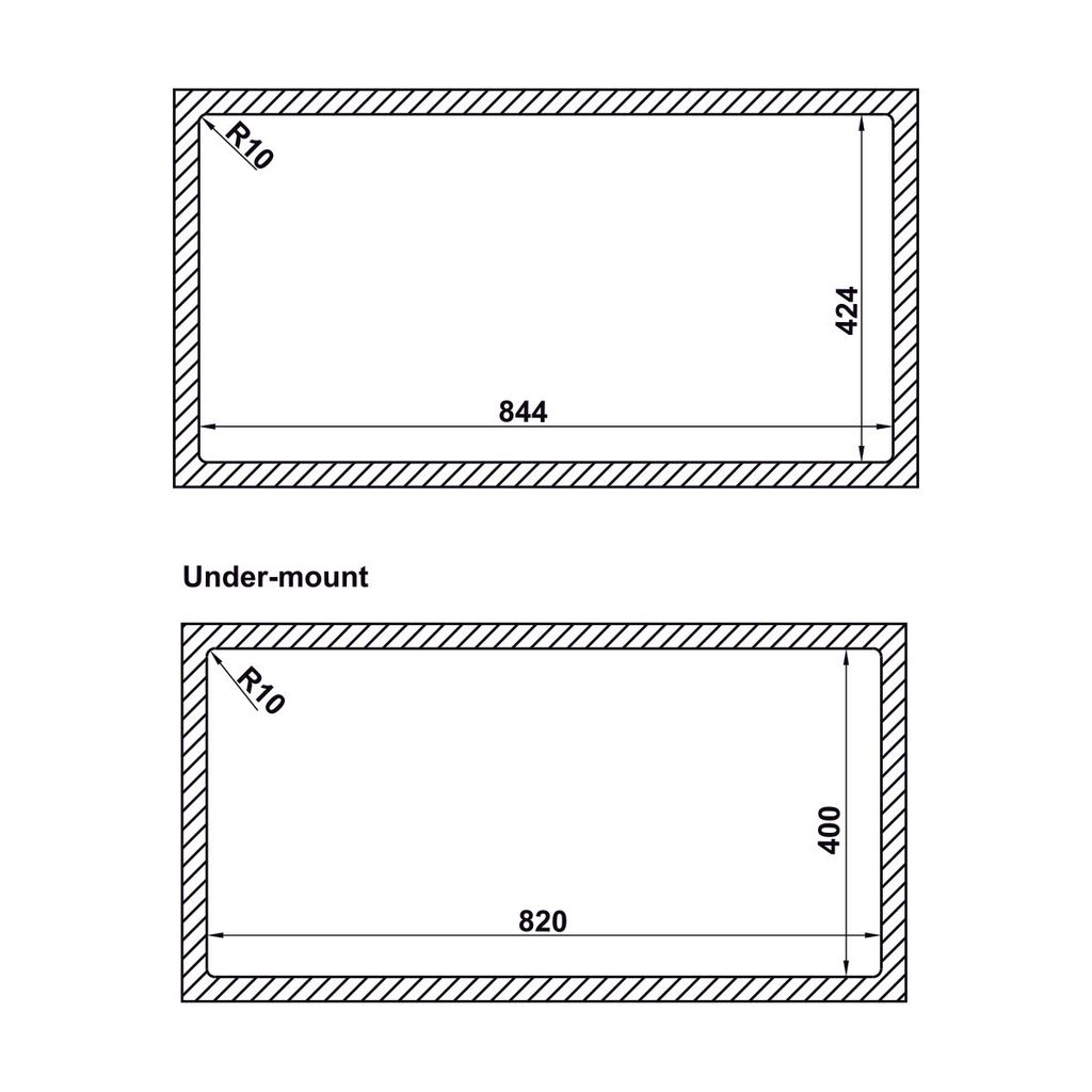 Combo Chậu bếp 860mm và Phụ kiện Hafele 567.94.057