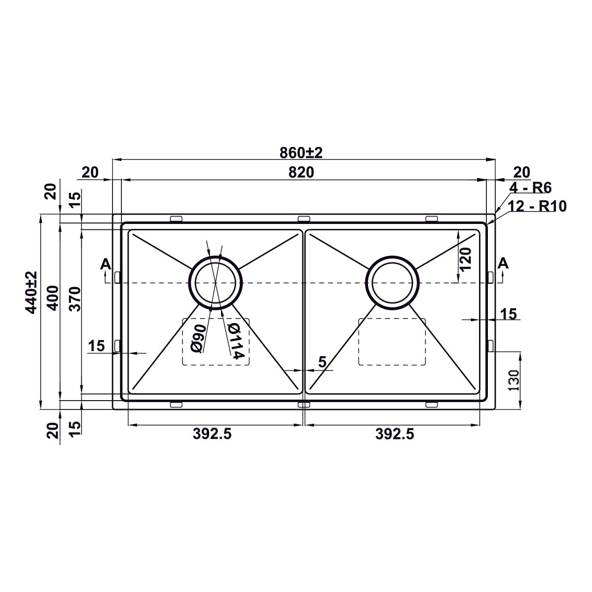 Combo Chậu bếp và Phụ kiện Hafele 567.94.057