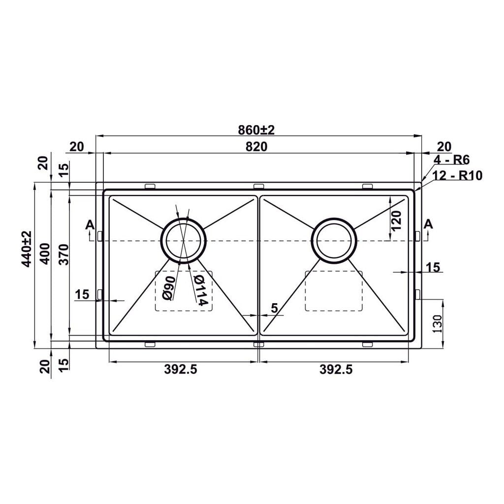 Combo Chậu bếp 860mm và Phụ kiện Hafele 567.94.057