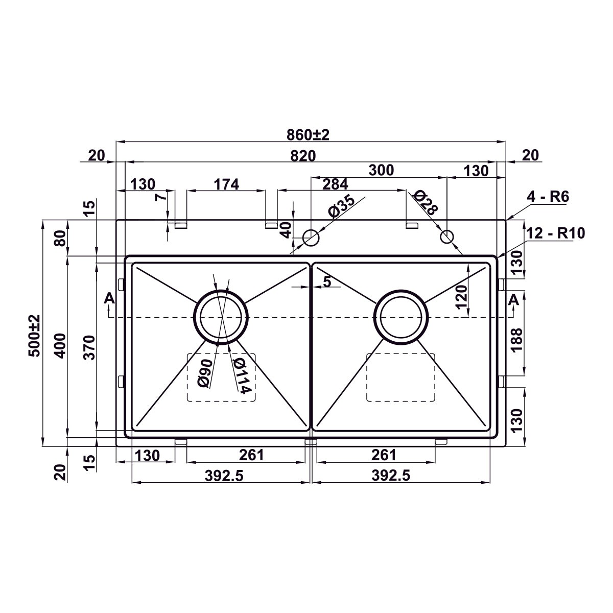 Combo Chậu bếp Hafele và Phụ kiện 567.94.058