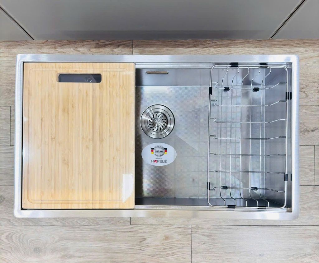 Chậu Inox Hafele 760mm HS24-SSN1S-7644 567.24.467