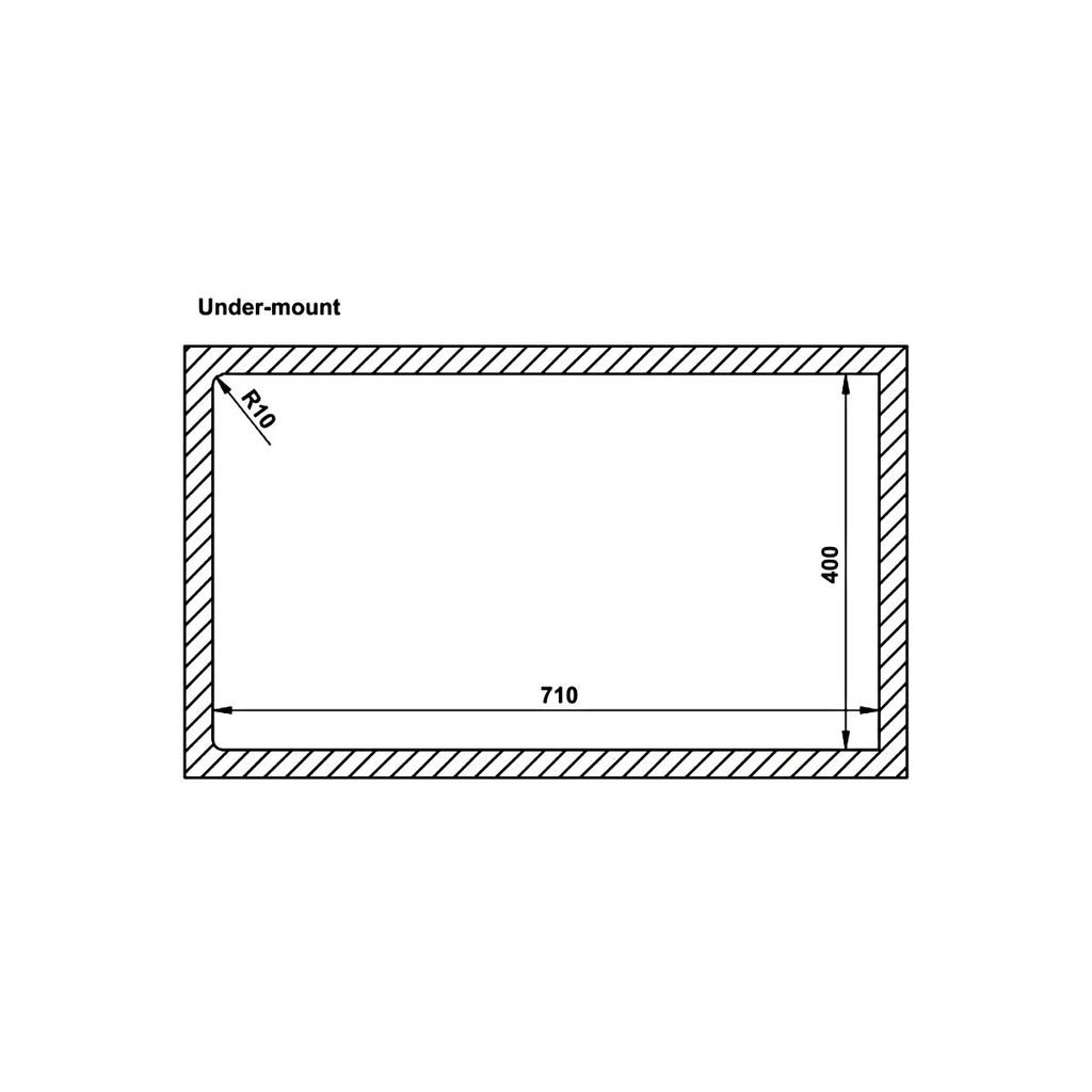 Chậu inox Hafele 750mm HS22-SSN2S90P 567.94.000