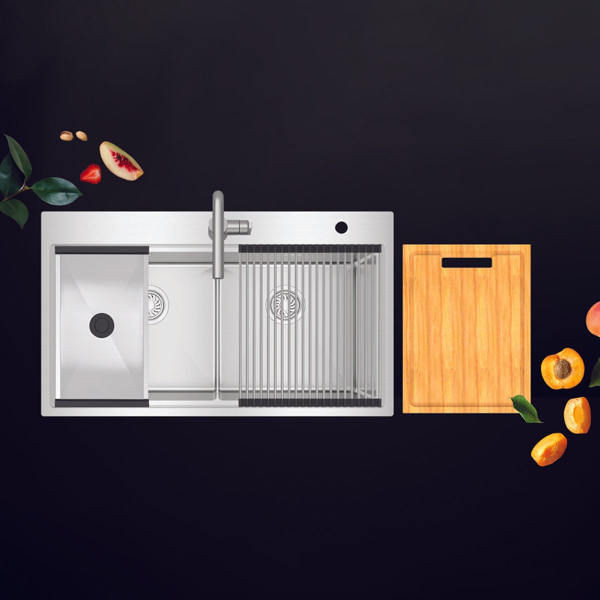 Combo Chậu bếp Hafele và Phụ kiện 567.94.058