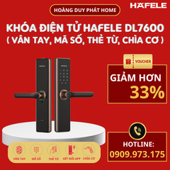 Khóa vân tay Hafele DL7600 màu đồng bóng 912.20.231