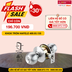 Khoá tròn vệ sinh DIY Hafele màu inox mờ 489.93.135