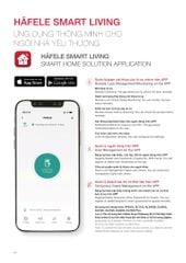 Khoá vân tay Hafele DL6100 912.20.582 (mã số, thẻ từ, chìa cơ, vân tay, kết nối App)