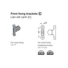 Bas cố định cánh cửa cho Ray hộp MATRIX BOX P Hafele 553.59.999