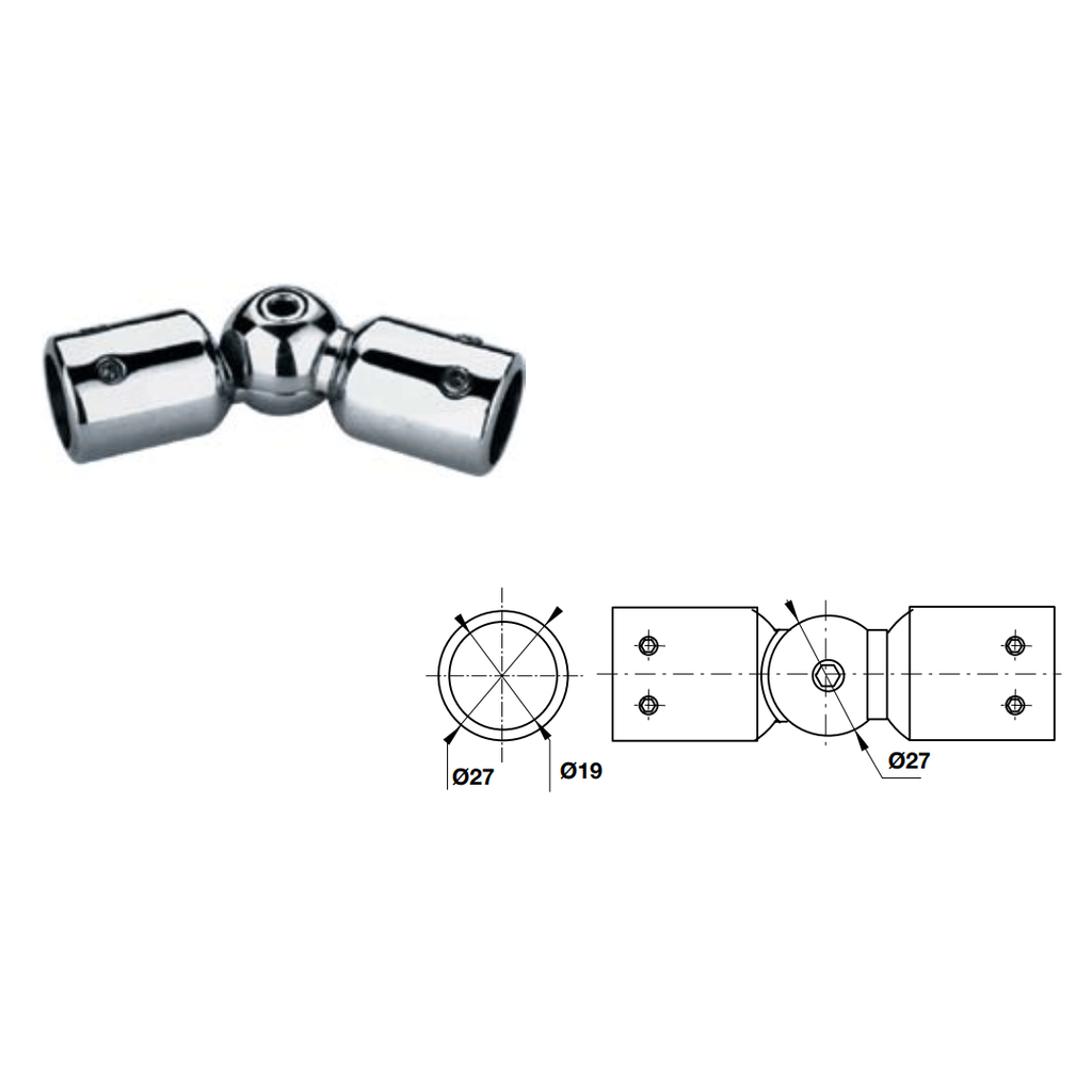 Bas nối thanh treo Hafele 981.52.795