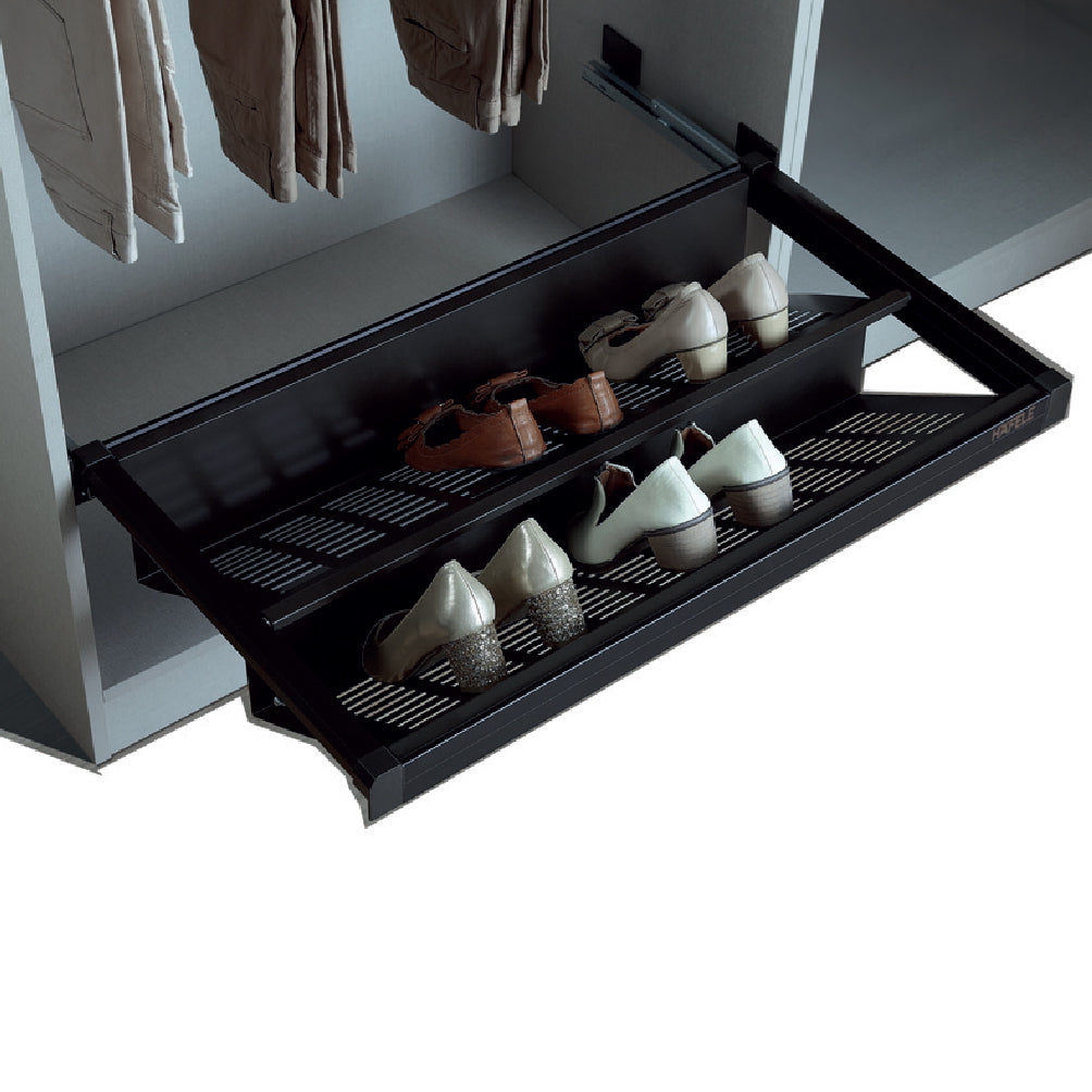 Kệ giày bằng kim loại Häfele 800mm màu trắng 807.95.863