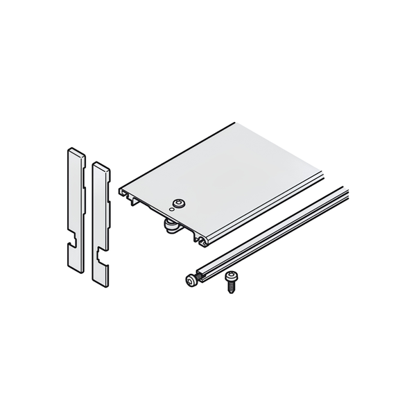 Khe giấu 2 cánh: Bộ thanh liên kết phía trên, rộng 110 mm, dài 500 mm 408.30.509
