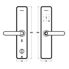 Khoá điện tử Hafele AL2401 màu đen (wifi version) 912.20.652