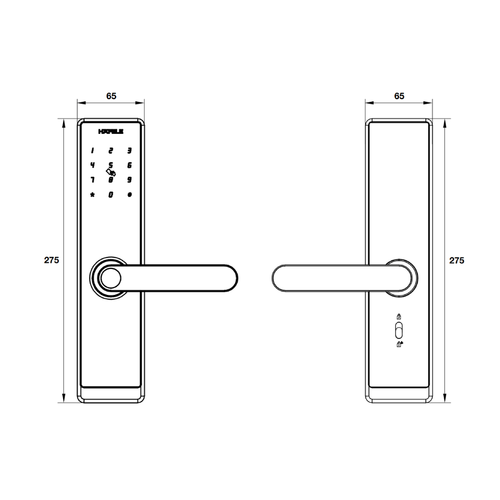 Khoá điện tử Hafele AL2501B 499.21.232