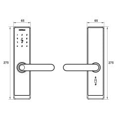 Khoá điện tử Hafele AL2501B 499.21.232