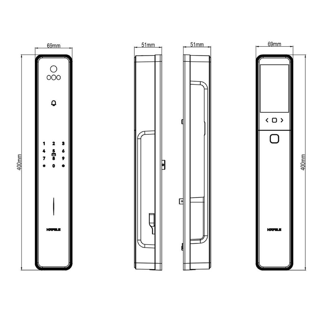 Khoá điện tử Hafele INFINITY - PP2502W 499.21.223