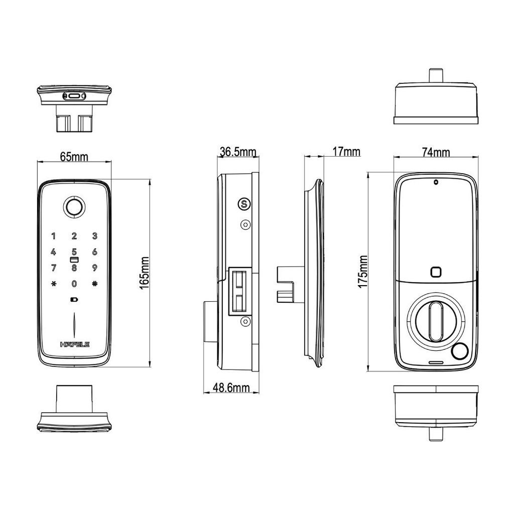 Khoá điện tử Hafele NOVA - MR2501B 499.21.226
