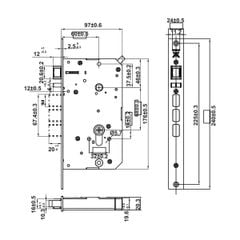 Khoá điện tử Hafele INFINITY - PP2502W 499.21.223
