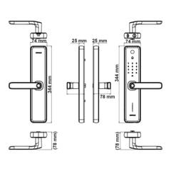 Khoá điện tử Hafele ZENITH - ML2501W 499.21.225