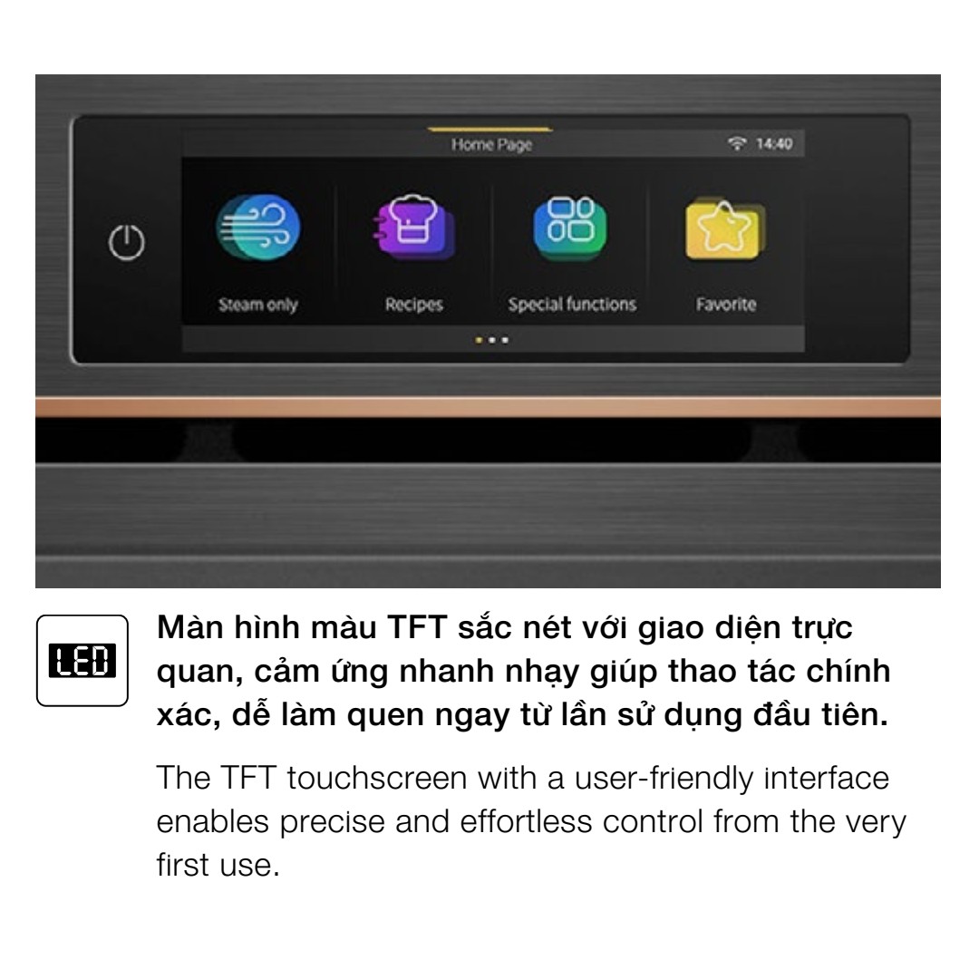 Lò nướng âm tủ Hafele 81 lít HC-O812B 538.01.284