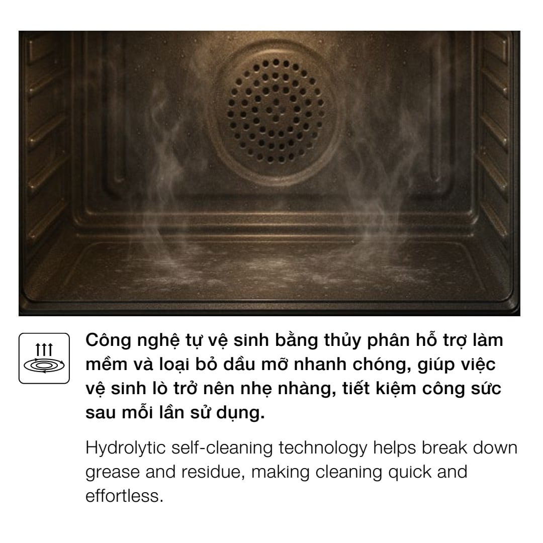 Lò nướng âm tủ Hafele 81 lít HC-O812B 538.01.284