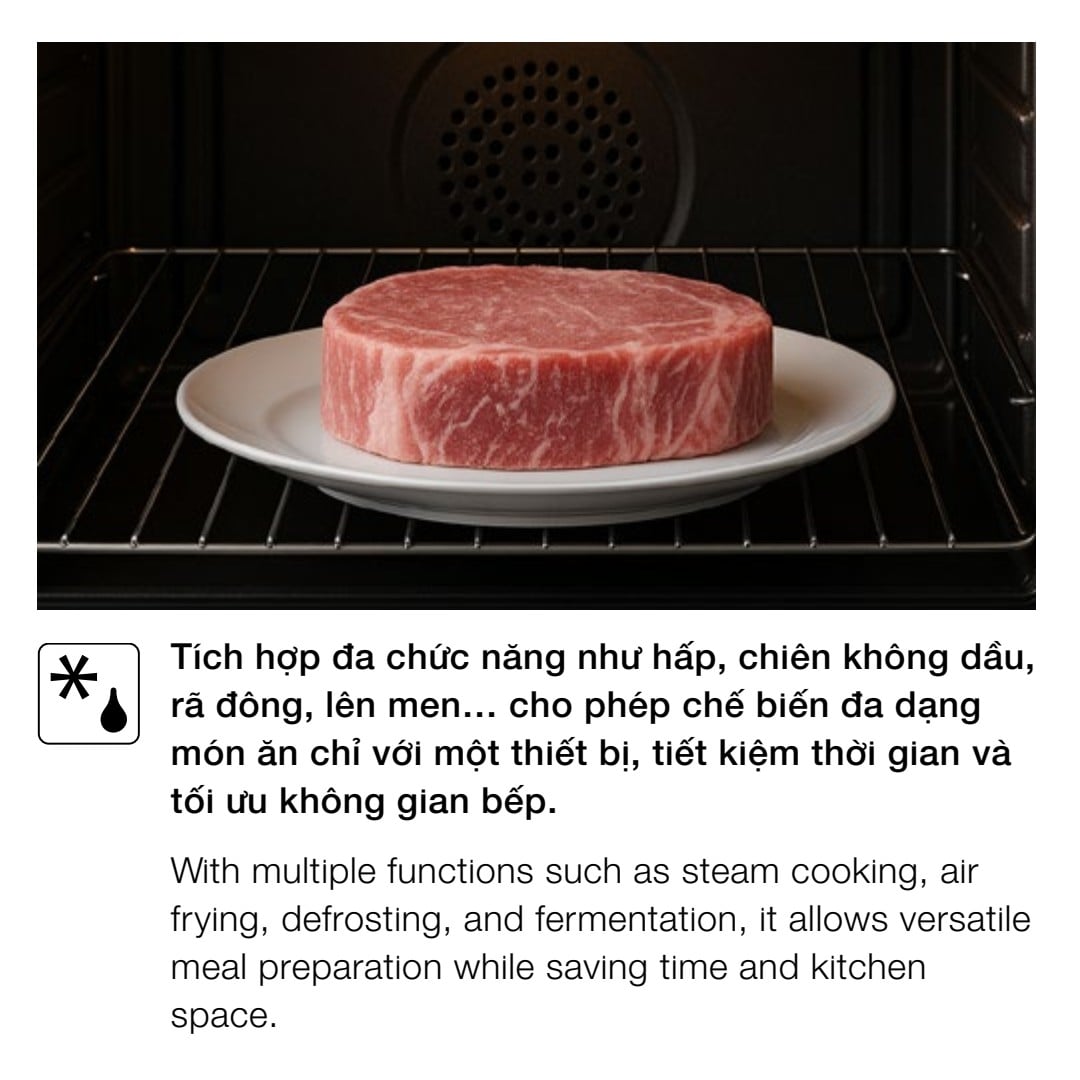 Lò nướng âm tủ Hafele 81 lít HC-O812B 538.01.284