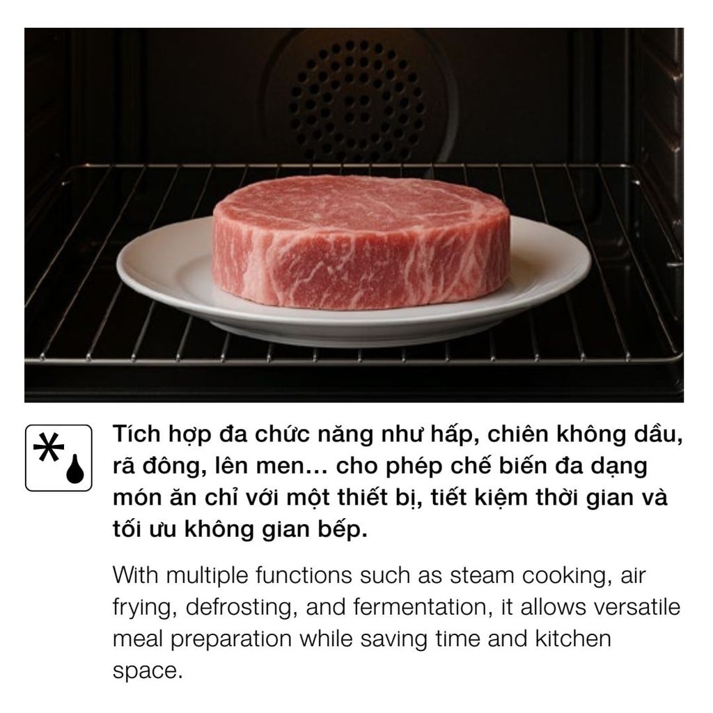 Lò nướng âm tủ Hafele 81 lít HC-O812B 538.01.284