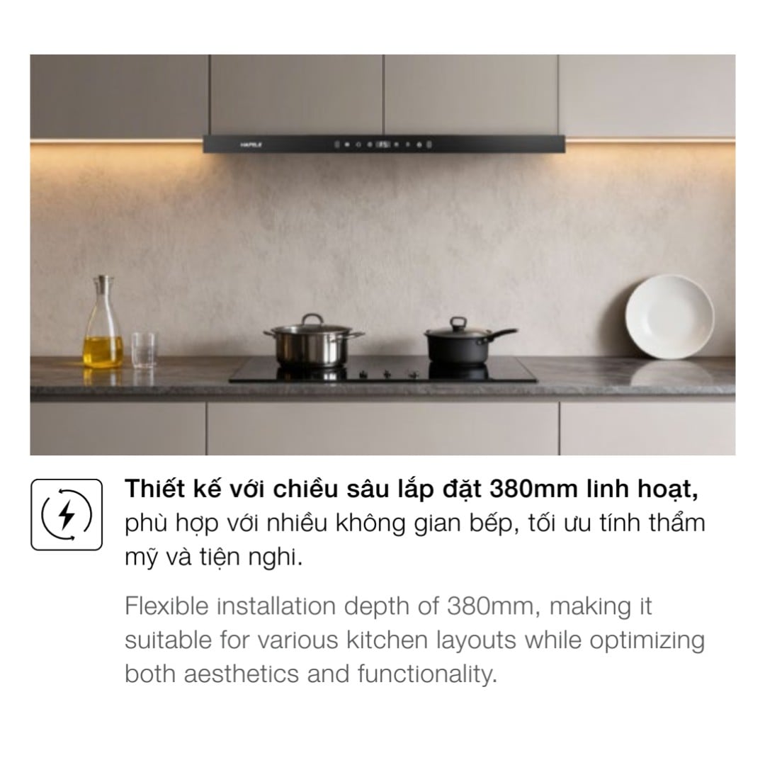Máy hút mùi gắn tường Hafele 70cm HC-H706WB 533.87.378