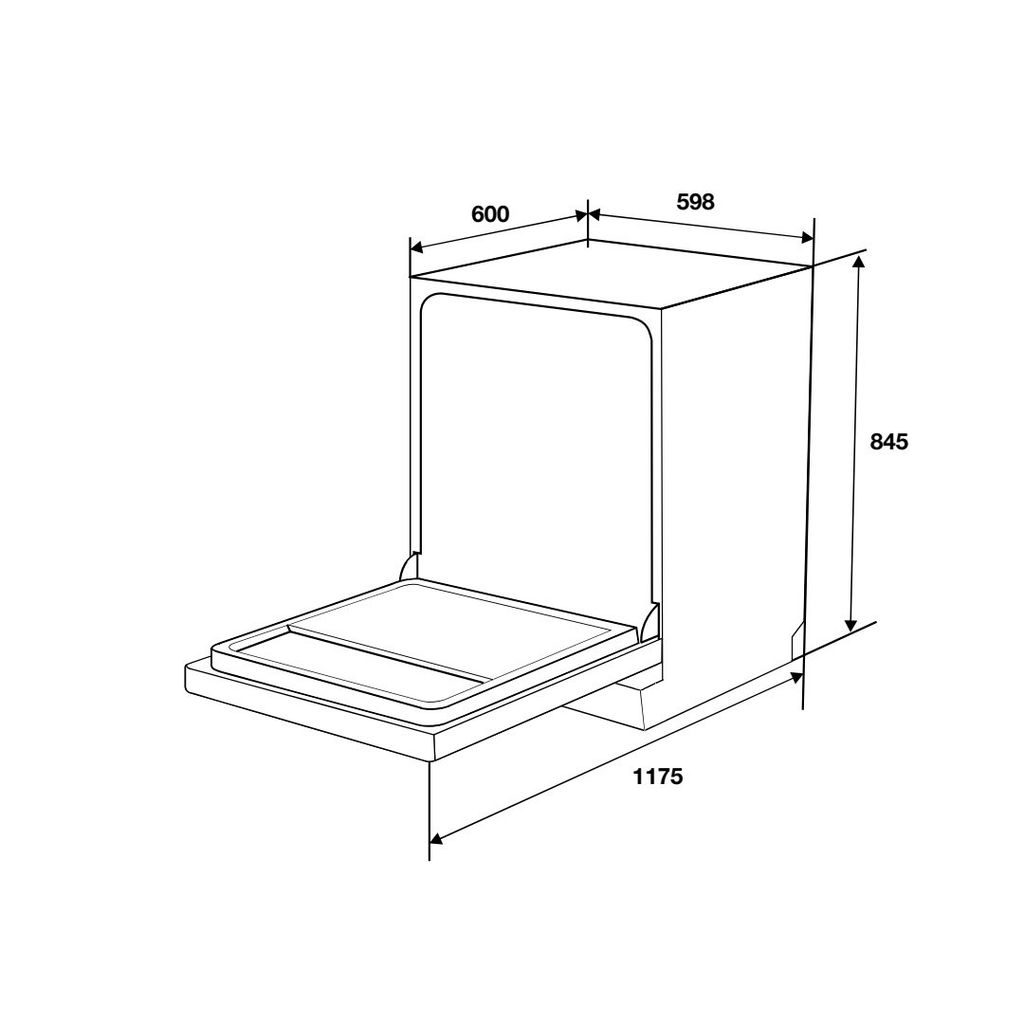 Máy rửa chén độc lập Hafele HDW-F6031G 535.29.651