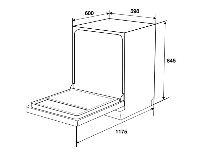 Máy rửa chén độc lập Hafele HDW-F6052G 535.29.652