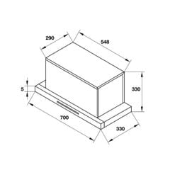Máy hút mùi âm tủ Hafele HC-H706BS 533.87.798