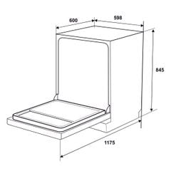Máy rửa chén độc lập Hafele HDW-F601G 535.29.592