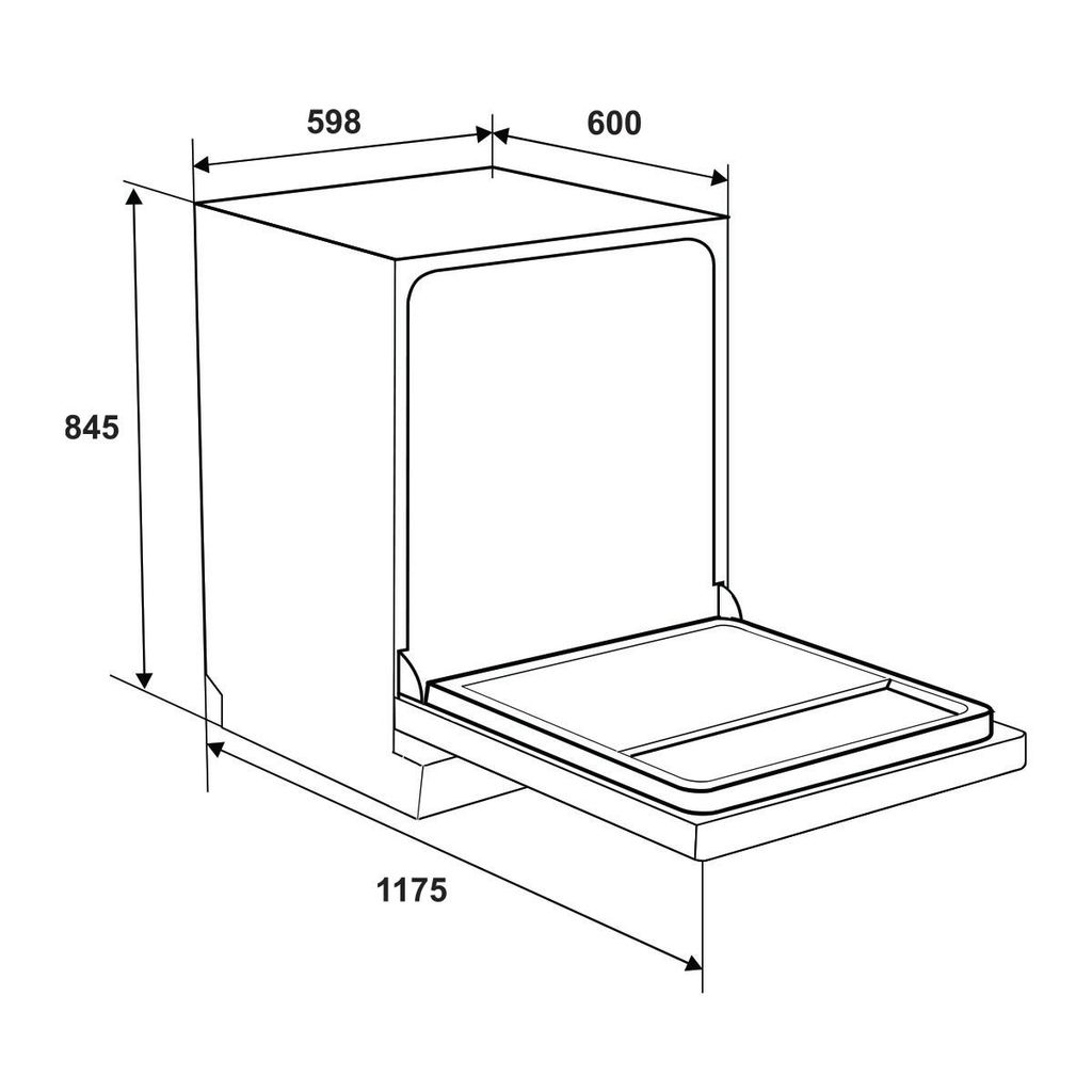 [MT] Máy rửa chén độc lập Hafele HDW-F602TS 535.29.551