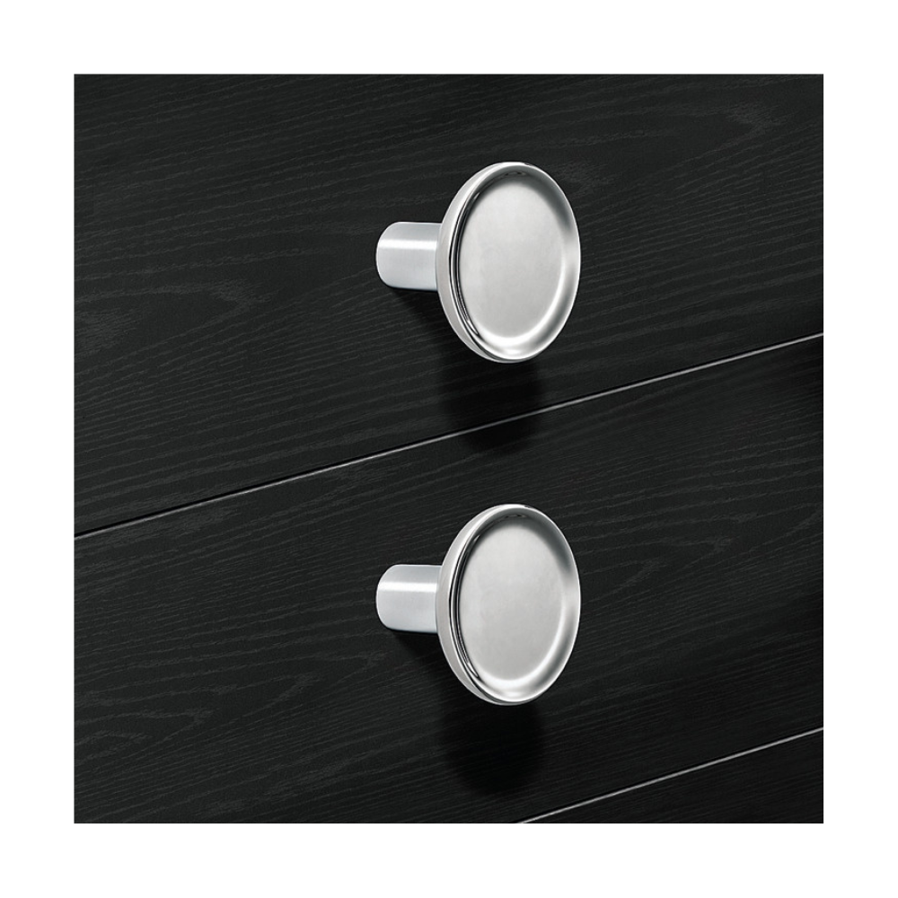 Núm tay nắm tủ Hafele H2580 màu niken mờ 35x28 mm 106.71.421