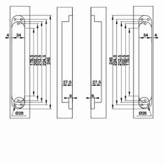 Bản lề âm Hafele ≤120kg/2cái 927.03.039