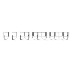 Phụ kiện cửa trượt xếp giấu cánh Hafele SLIDO F-PARK71 25B ,ray dài 536mm 408.25.004