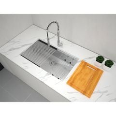 Chậu Inox Hafele 760mm HS24-SSN1S-7644 567.24.467